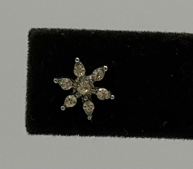 Crystal Flower Stud Earrings