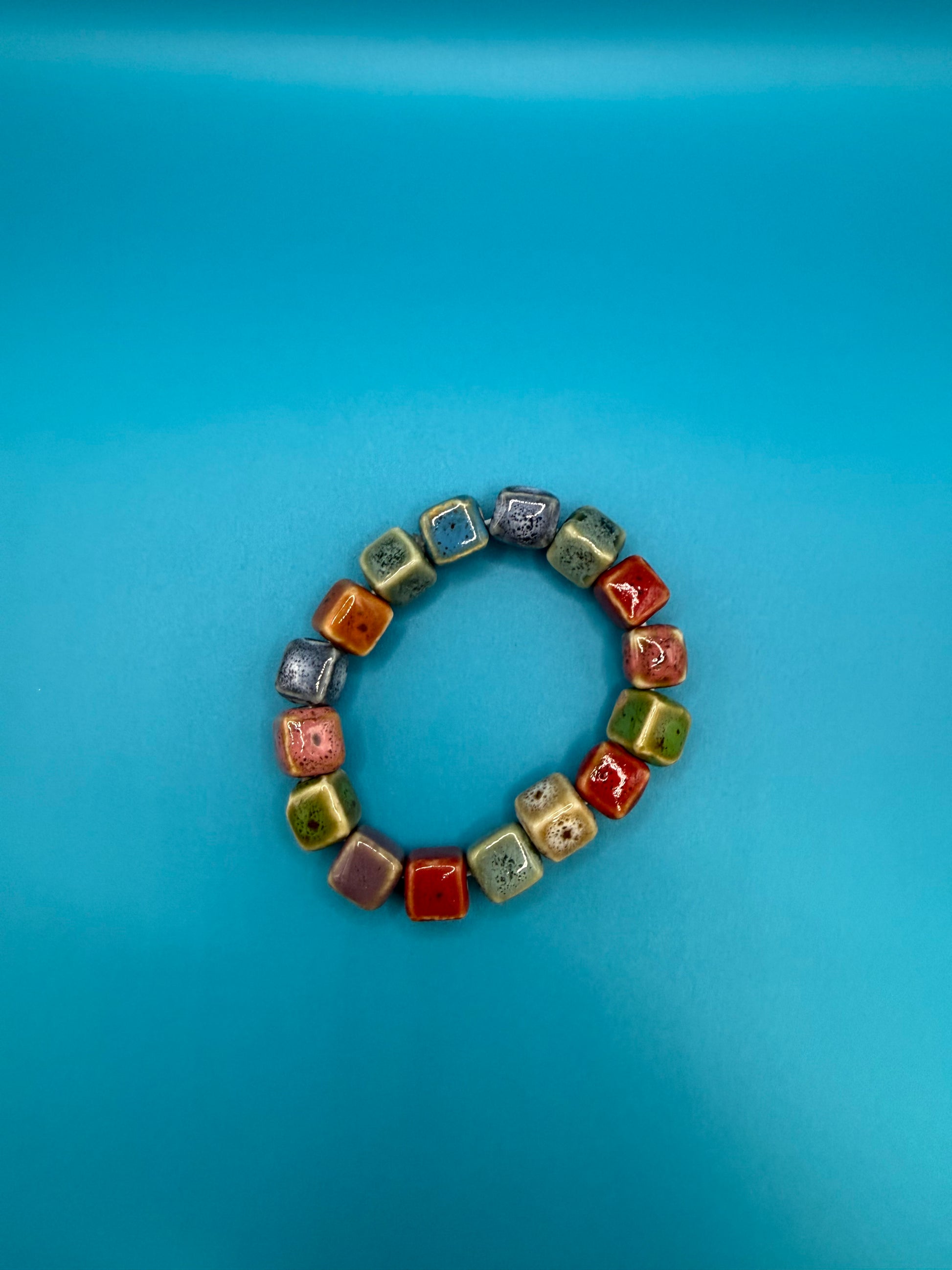 Ceramic Square Bracelet #663