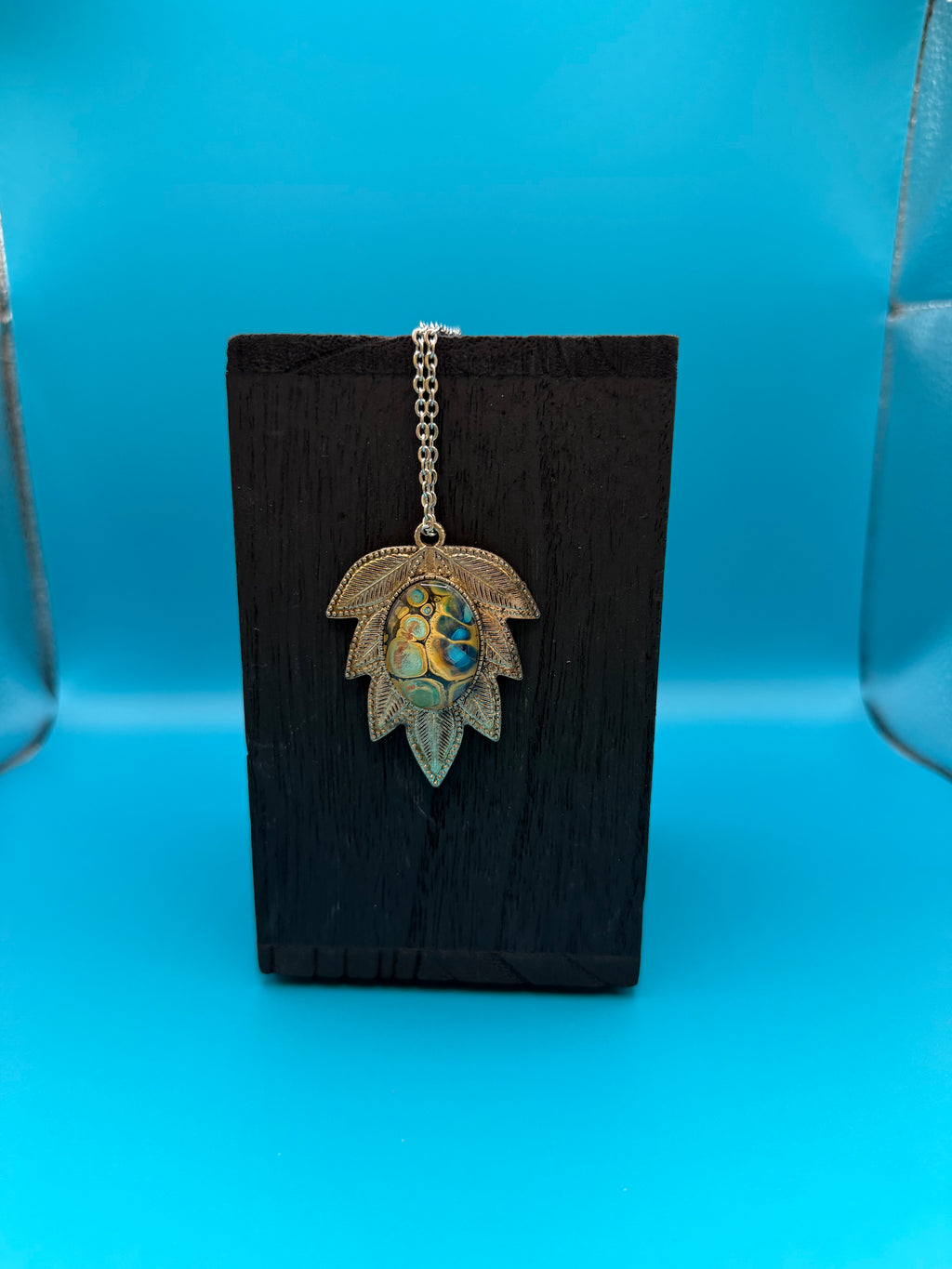 Fluid Art Pendant Necklace