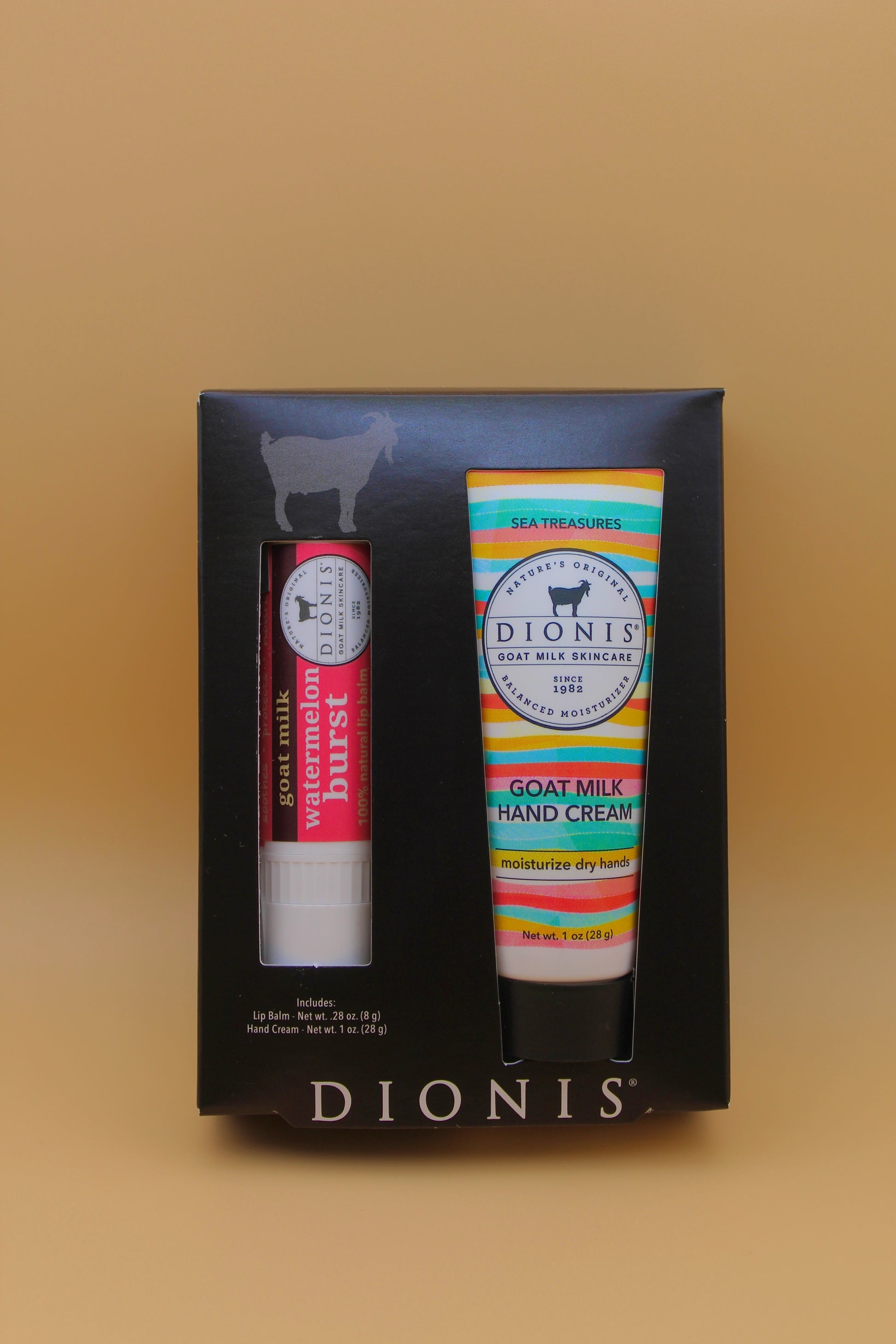 Dionis Lip Balm and Hand Cream Set - Watermelon Burst and Sea Treasure
