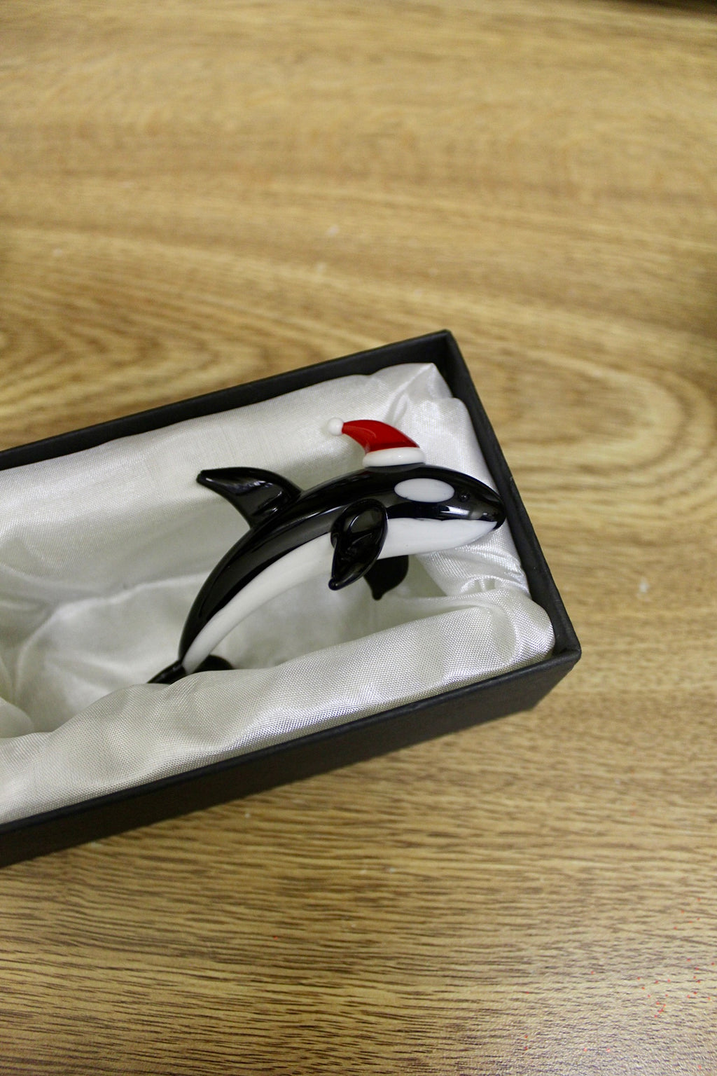 Orca Santa Whale Statue