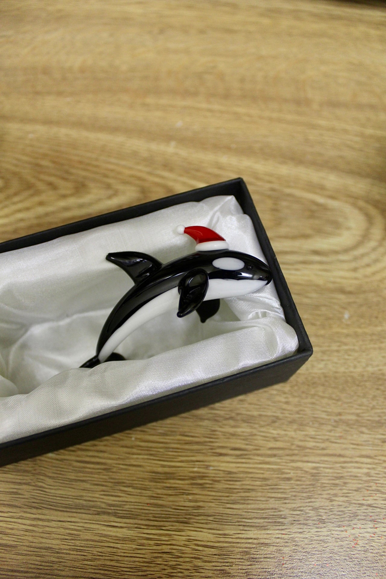 Orca Santa Whale Statue