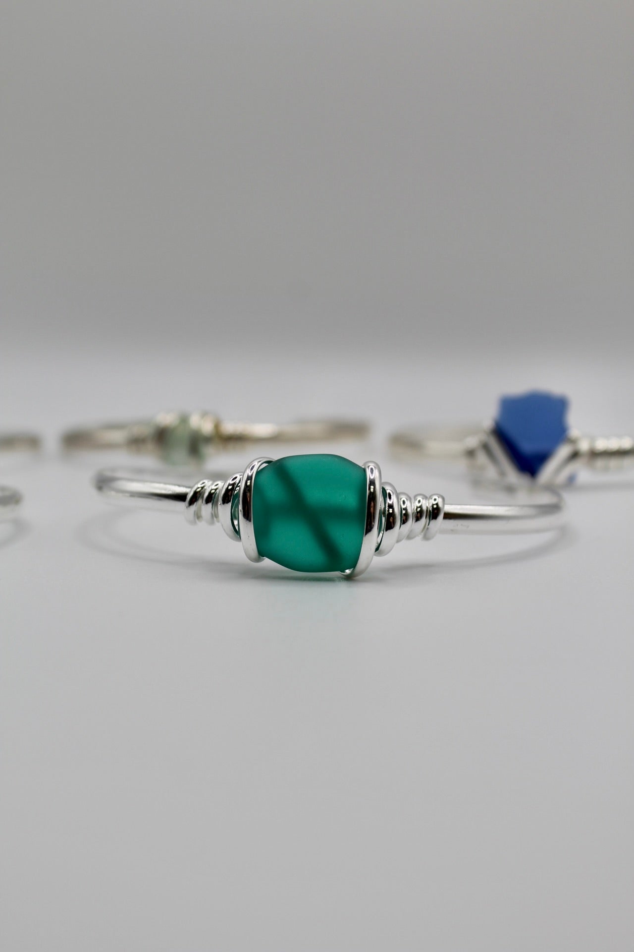 Sea Glass Cuff Bracelet