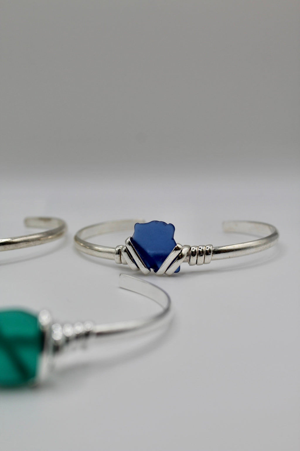 Sea Glass Cuff Bracelet