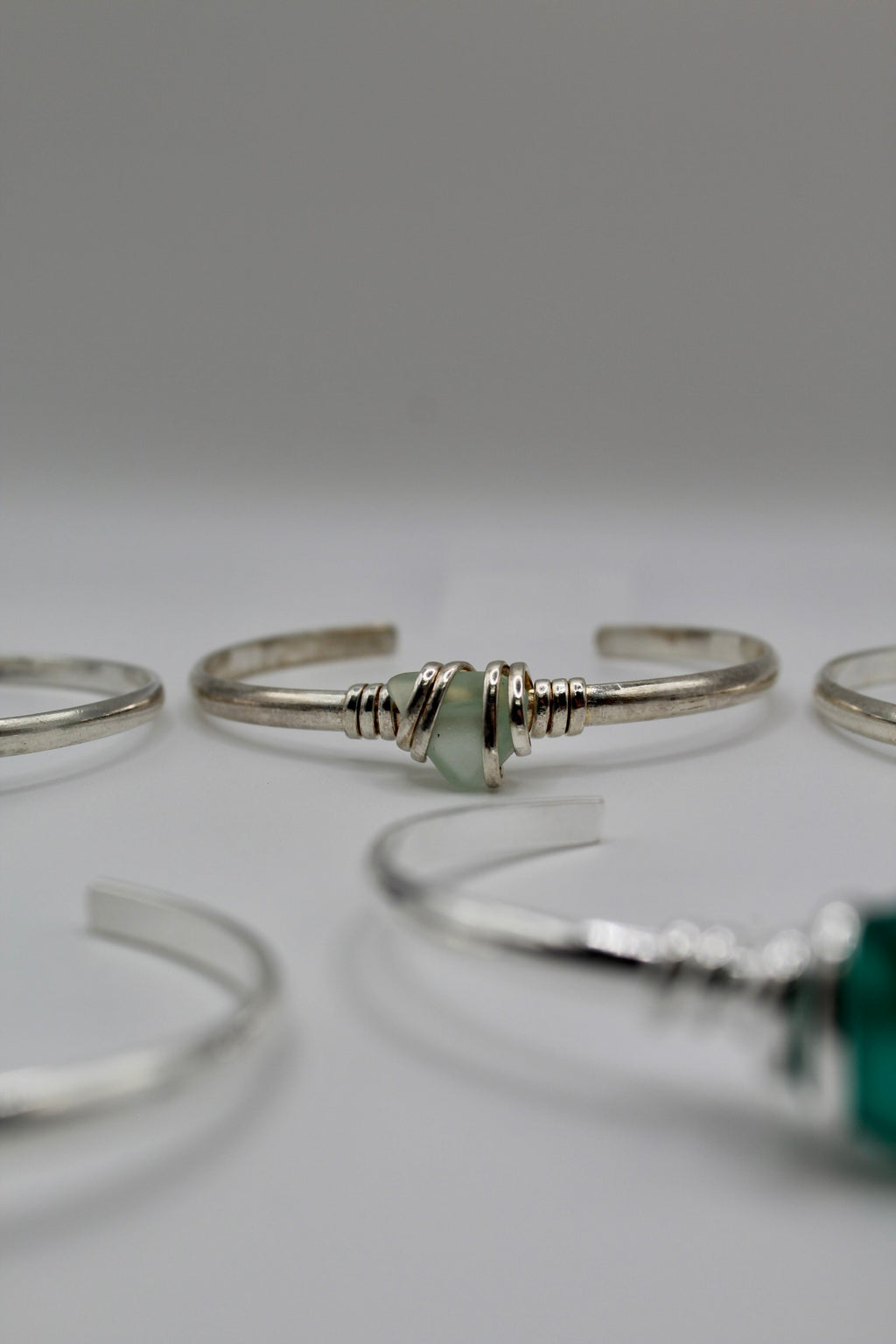 Sea Glass Cuff Bracelet