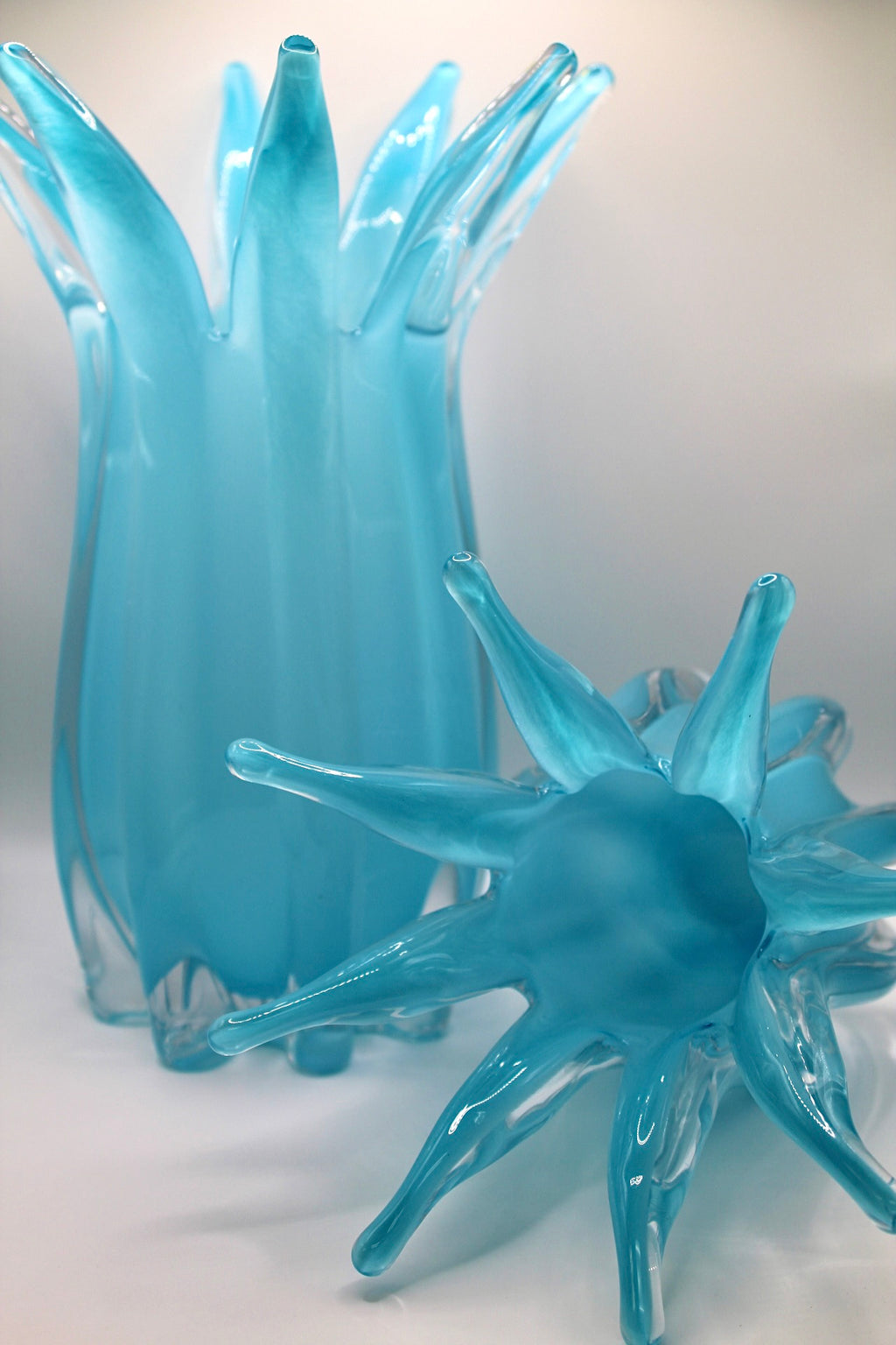 Blue Crystal Vase Medium