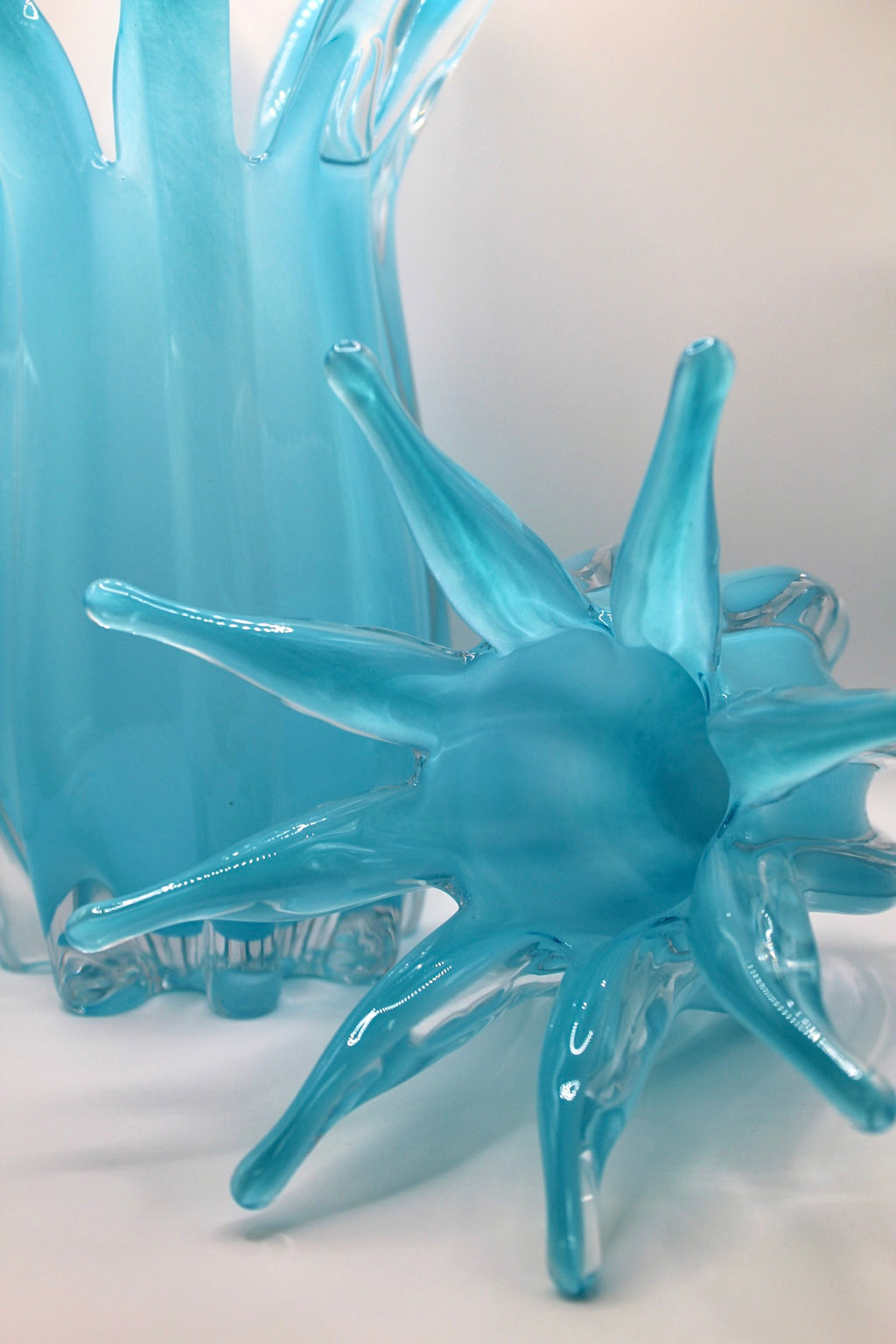 Blue Crystal Vase Large