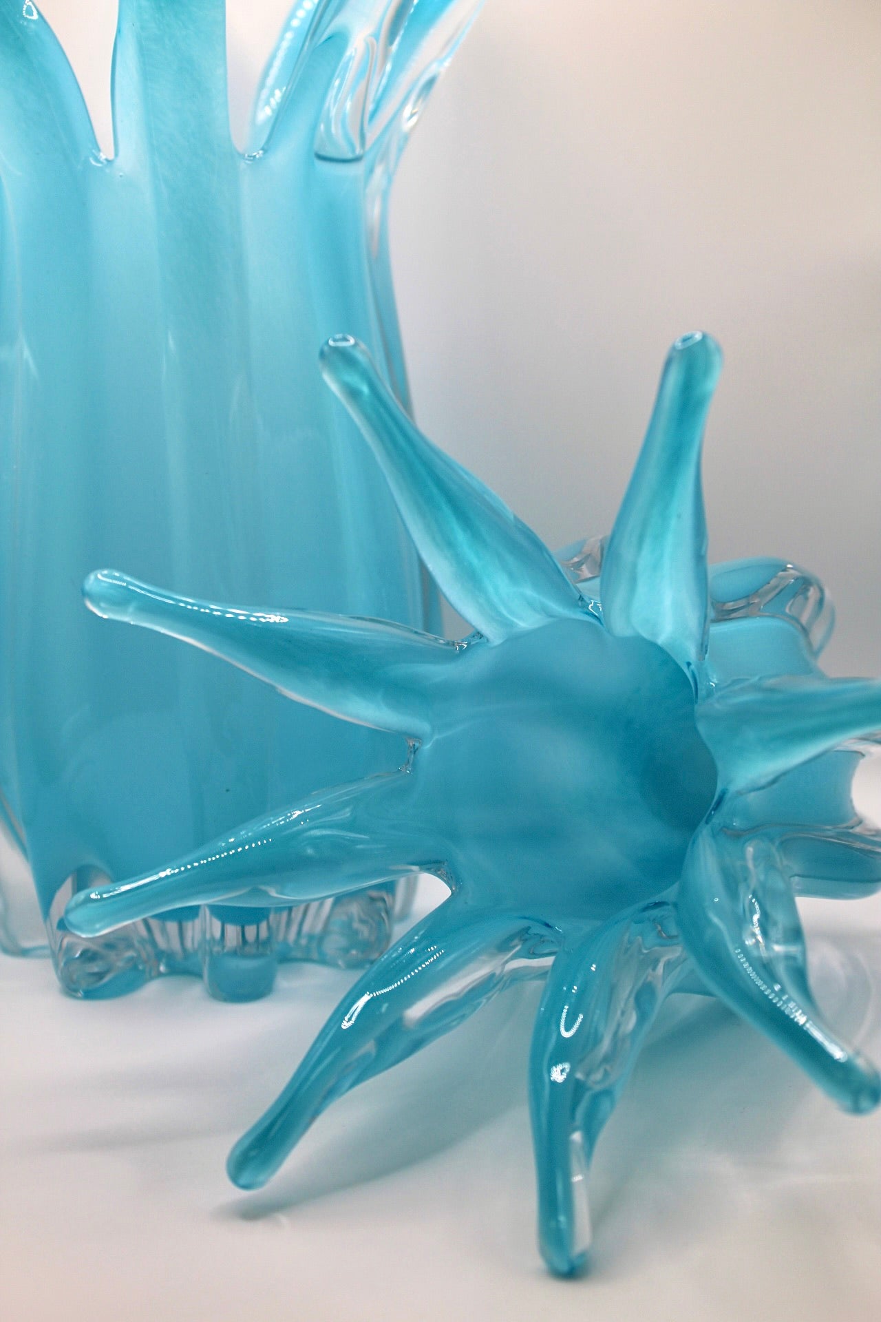 Blue Crystal Vase Small