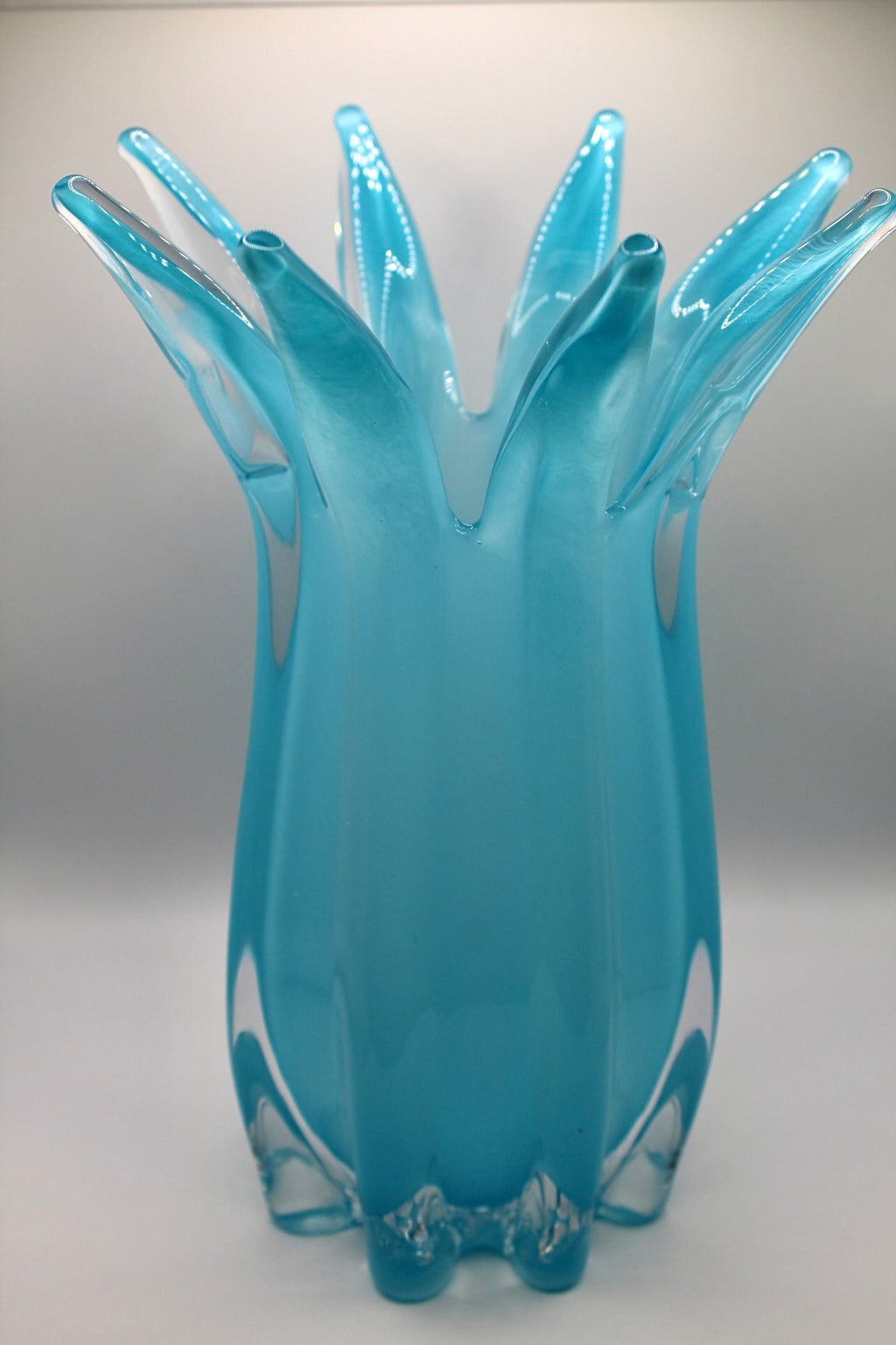 Blue Crystal Vase Large