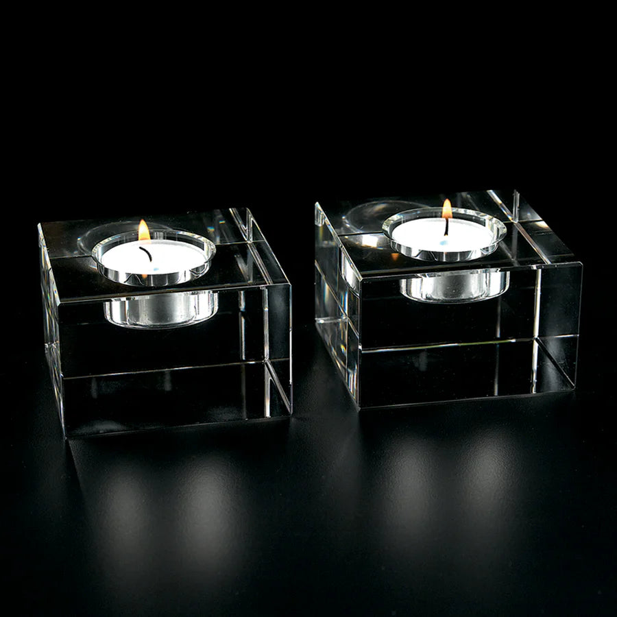 Crystal T Lite Block Pair