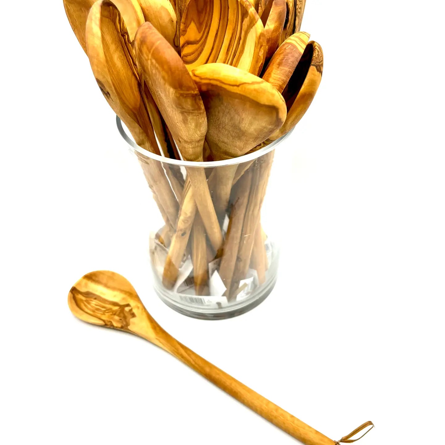 Round Olive Wood Cooking Spoon